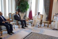 دیدار و گفتگوی امیرعبداللهیان با امیر قطر