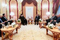 دیدار روسای جمهور ایران و مصر در حاشیه نشست مشترک سازمان همکاری اسلامی و اتحادیه عرب