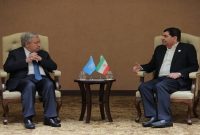 گفتگوی مخبر و گوترش در حاشیه اجلاس سران کشورهای عضو جنبش عدم تعهد