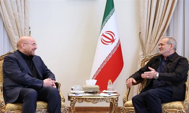 رئیس مجلس با دکتر پزشکیان دیدار کرد
