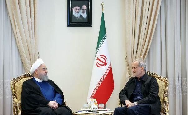 دیدار حسن روحانی با رئیس جمهور منتخب