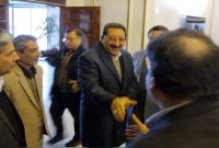 وزیر صمت برای بازدید از پروژه‌های صنعتی و معدنی خراسان رضوی وارد فرودگاه مشهد مقدس شد