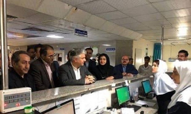 بازدید معاون درمان وزارت بهداشت از مراکز درمانی سنقر، کرمانشاه، صحنه و کنگاور