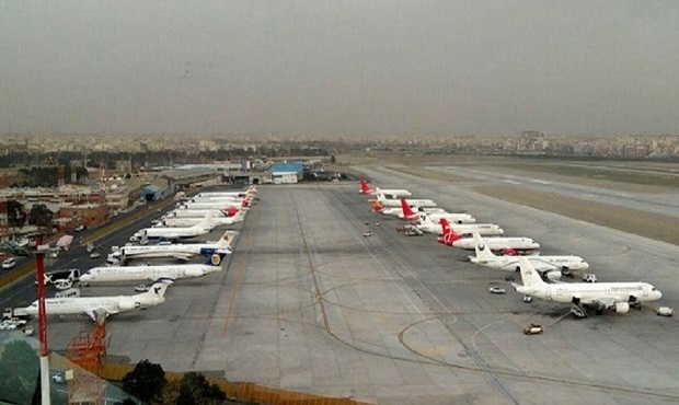 تمدید لغو پروازهای داخلی و خارجی تا ساعت ۱۴ روز سه‌شنبه