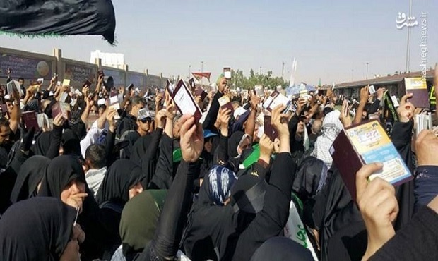 ازدحام شدید زائران در مرز مهران