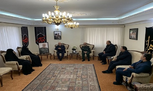 دیدار رئیس بنیاد شهید و امور ایثارگران با خانواده «سردار شهید حسین سلامی»