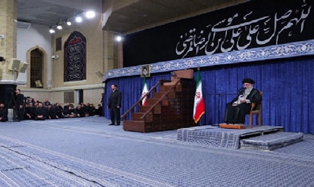 حضور و سخنرانی رهبر معظم انقلاب در مراسم عزاداری شهادت امام رضا علیه‌السلام