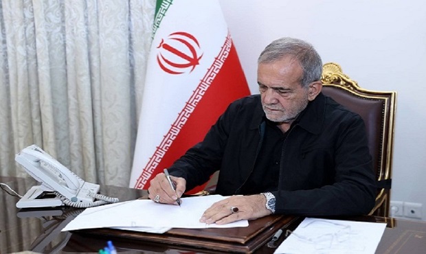 پیام تسلیت رئیس‌جمهور پزشکیان در پی شهادت «مرتضی رضیعی»