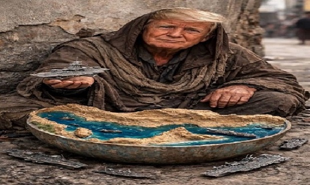 گدایی ناو کمکی ترامپ برای باز کردن تنگه هرمز
