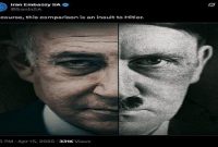 البته، این مقایسه توهین به هیتلر است