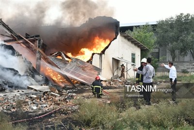 آتش‌سوزی در آق‌قلا مهار شد؛ ۴ مصدوم و تصاویر تازه از حادثه