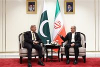 دیدار پزشکیان و شهباز شریف در حاشیه اجلاس شانگهای
