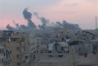 حمله پهپادی اسرائیل به چادرهای آوارگان در شمال غزه