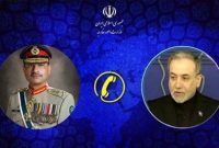 گفتگوی تلفنی وزیر خارجه ایران با فرمانده ارتش پاکستان