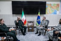دیدار سرلشکر وحیدی و امیر حاتمی؛ نمایش قدرت نظامی ایران در میدان