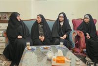 دیدار الهام آزاد با خانواده شهید احسان ذاکری و انتقال پیام قالیباف