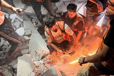 فروپاشی ساختمان مسکونی در غزه؛ ۸ شهید و شمار زیادی مفقود شدند
