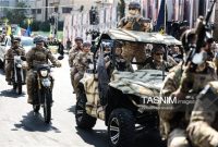 رزمایش ۴۰ هزار موتورسوار جان‌فدا در تهران به نمایش درآمد