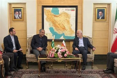 وزیر کشور پاکستان به تهران آمد و مورد استقبال مومنی قرار گرفت