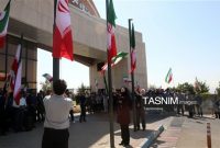 پرچم ایران و دانشگاهیان به اهتزاز درآمدند؛ روز بزرگداشت افتخار ملی