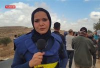 نیروهای داوطلب غربی، حامی کشاورزان فلسطینی در برداشت زیتون از بیت عنان