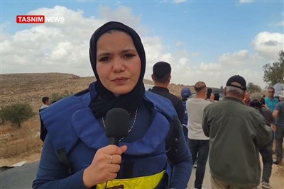 نیروهای داوطلب غربی، حامی کشاورزان فلسطینی در برداشت زیتون از بیت عنان